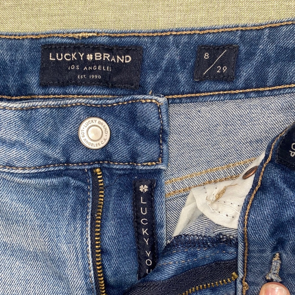 Lucky Brand Blue Distressed Denim Cutoff Shorts